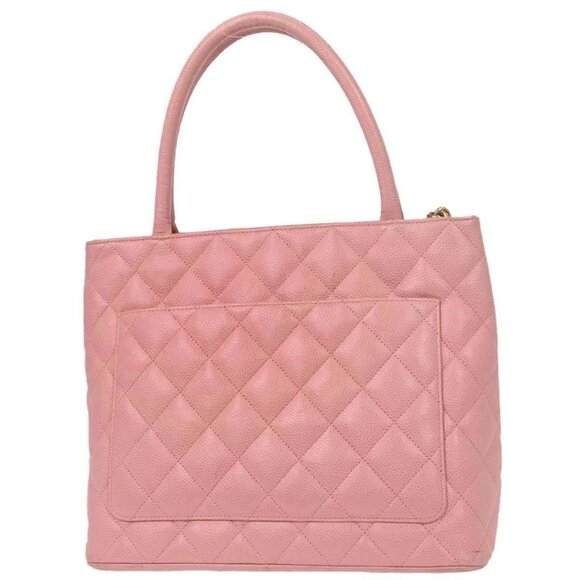 Chanel Pink Calfskin Medallion Tote Handbag - Picture 2 of 10